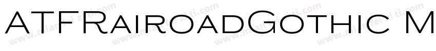 ATFRairoadGothic Me字体转换